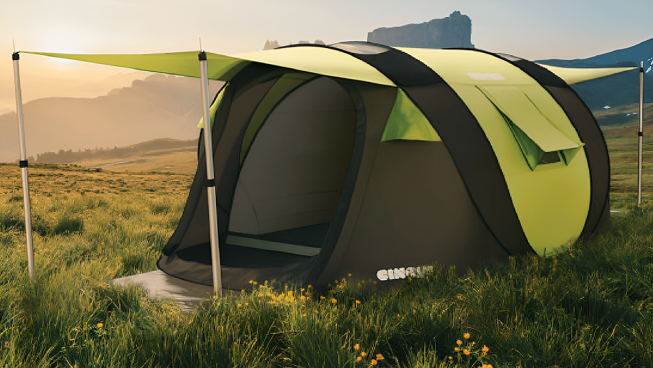 Cinch smart tent