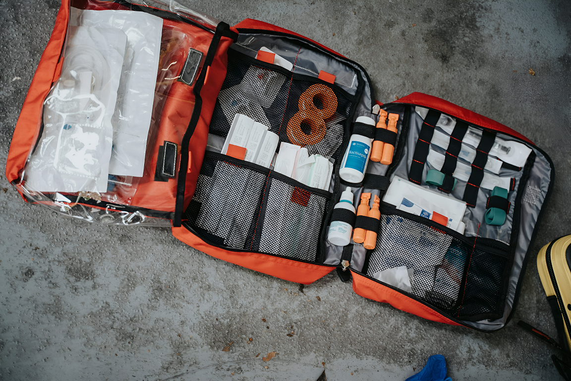 Camping tent first aid kit